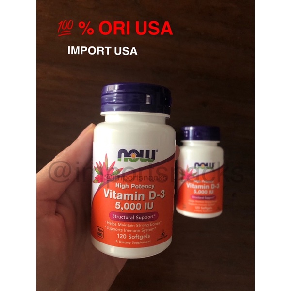 

NOW Vitamin D3 5,000iu-120