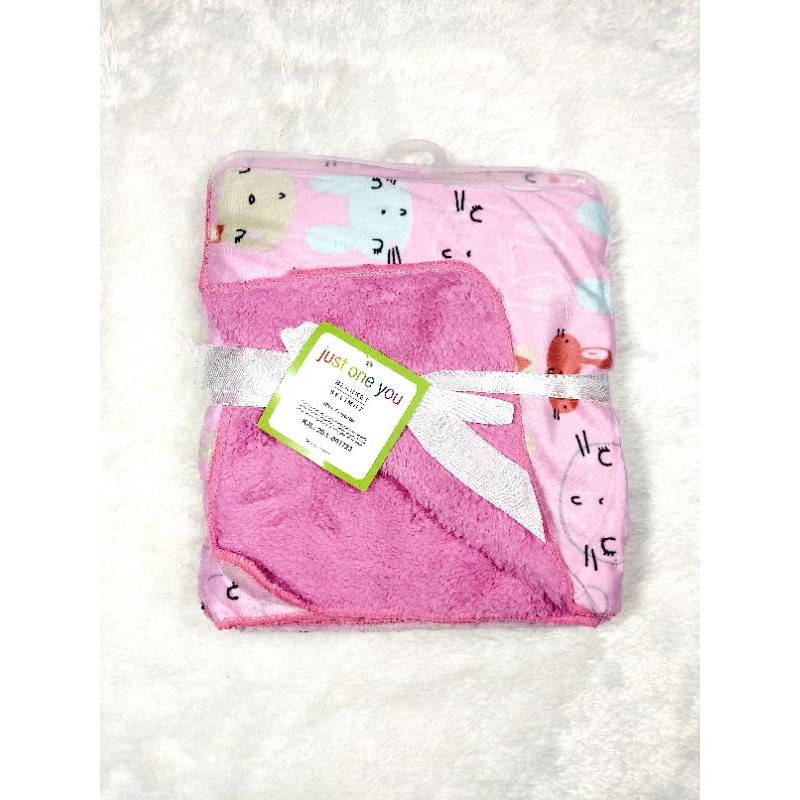 Blanket Carter Df / just one you/ kolaco/Selimut Carter Tanpa Topi Double Fleece