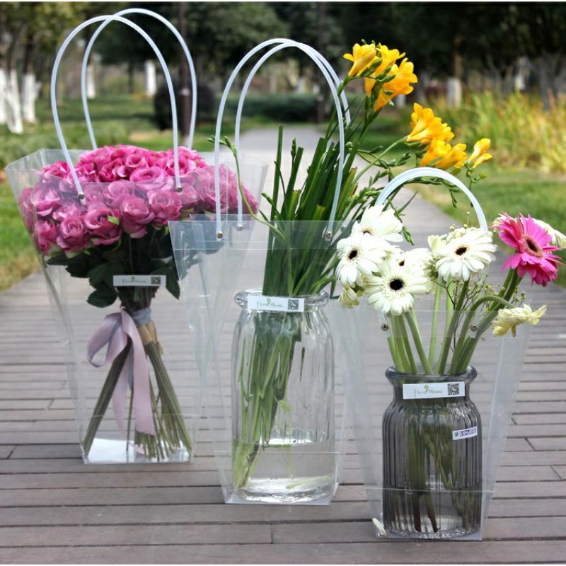 

TOKO ANQA-Clear Flower Goodie Bag M 35x26x13 cm