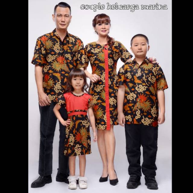 Batik couple modern keluarga terbaru 2020 / batik kopel cople kople sarimbit pasangan dress marina