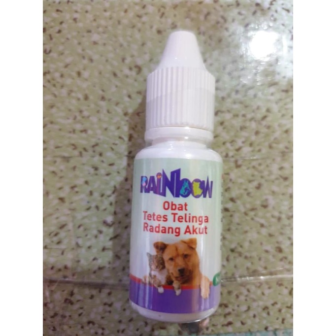 Rainbow obat tetes telinga kucing anjing 8ml 8 ml no epi otic wina34 Kualitas Baik