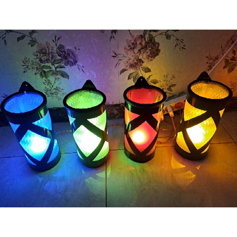 Lampu tidur paralon/ Lampu hias/ Kerajinan lampu paralon