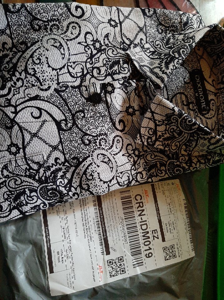 Kemeja Batik Pria Lengan Pendek Bs55 Katun Motif Modern Dixmont Semi Slimfit Premium