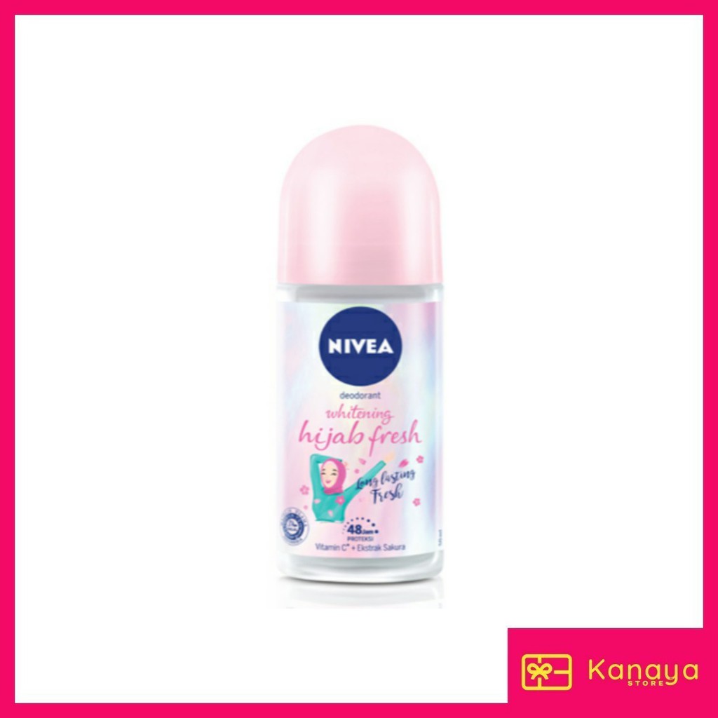 (BISA COD) Nivea Deodorant Whitening Hijab Fresh Roll On