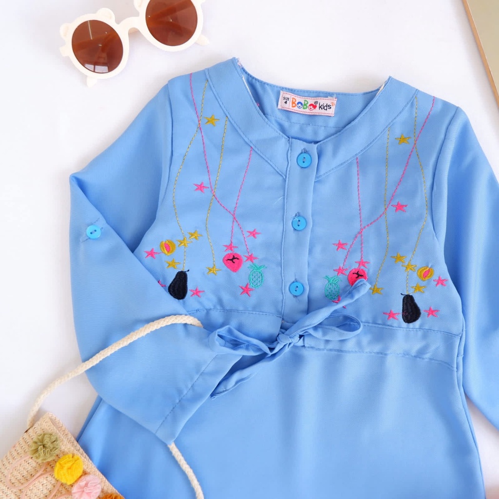 1-4TH TUNIK DRESS ANAK DANICA TUNIK ANAK PEREMPUAN by BOBO KIDS