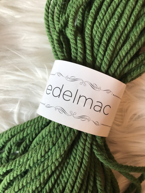 Ecer 20m Tali | Tali Katun Macrame Hijau Green 4mm Twist