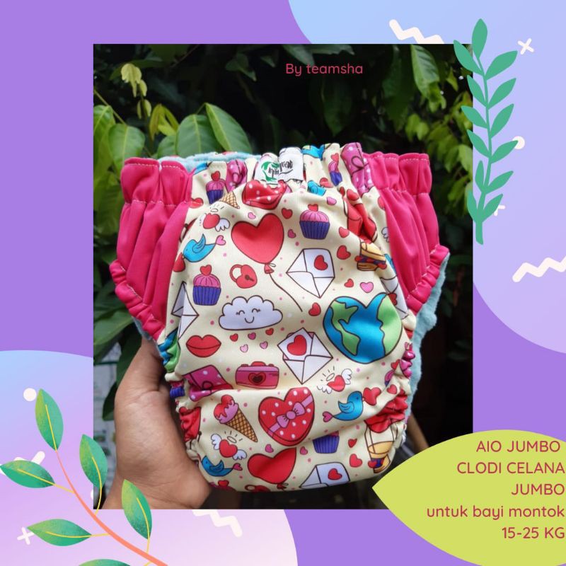 popok bayi clodi celana berkualitas SNI jumbo (15-25kg)ningrat