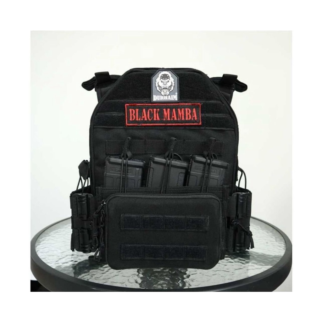 Bodyvest Rompi Blackmamba Custom Durhaim Original Quickrelease Tactical Alvershop_TG