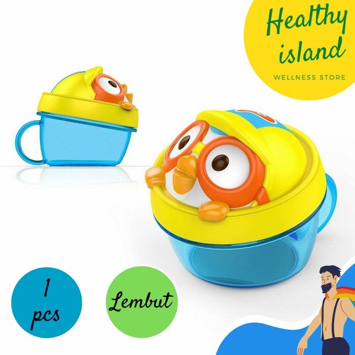 Tempat Snack Anak Lembut Aman Pororo Penguin Edison Kids  Snack Cup