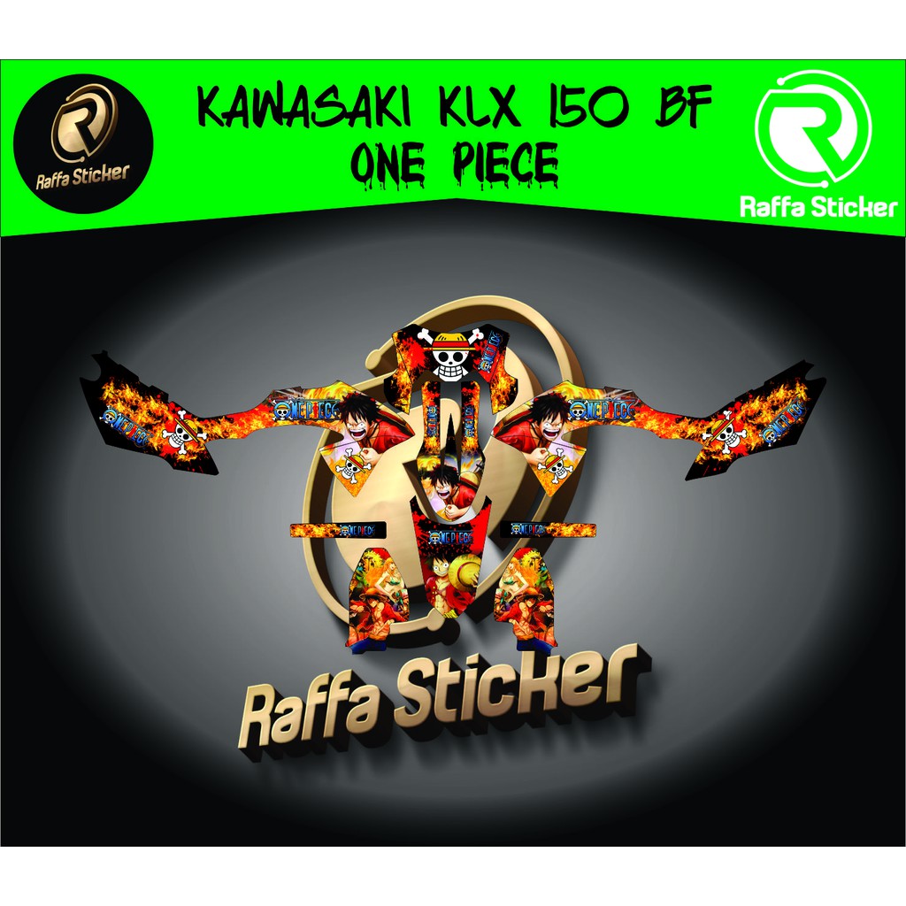 STICKER STRIPING MOTOR STICKER DECAL kawasaki klx bf 150 one piece
