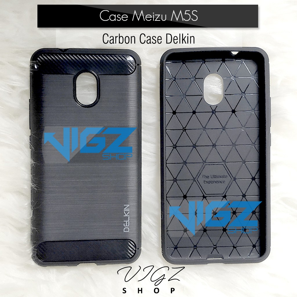 Case Meizu M5s Carbon Fiber Slim Delkin Original