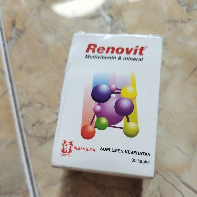 renovit 30tablet multivitamin mineral dijual rugi karena sudah ga pakai