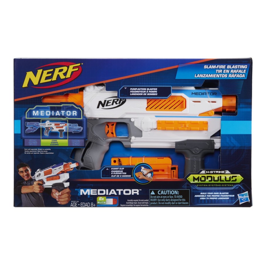 NERF N-STRIKE MODULUS MEDIATOR SLAM FIRE BLASTING ORIGINAL HASBRO