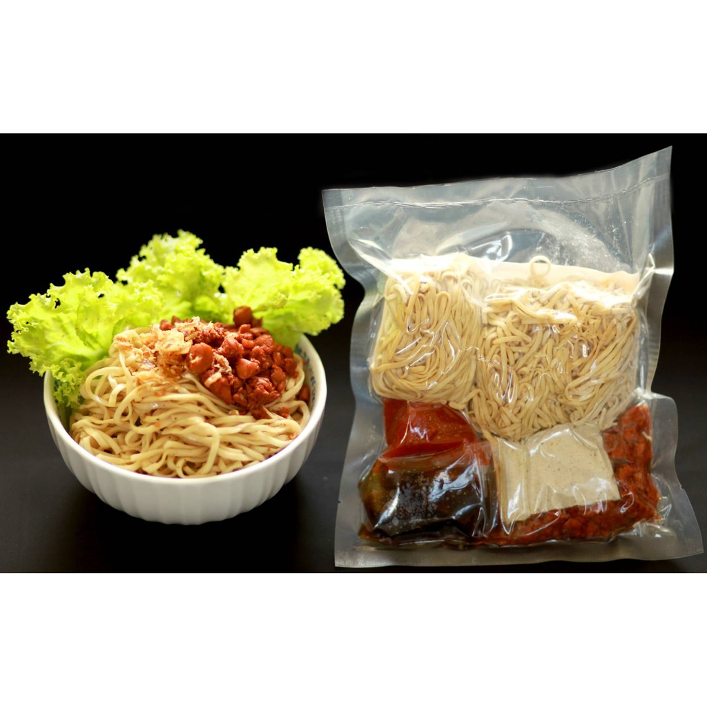 

FROZEN MIE AYAM JASIO BEKU 3 PORSI HOMEMADE NOODLE CHAR SIU