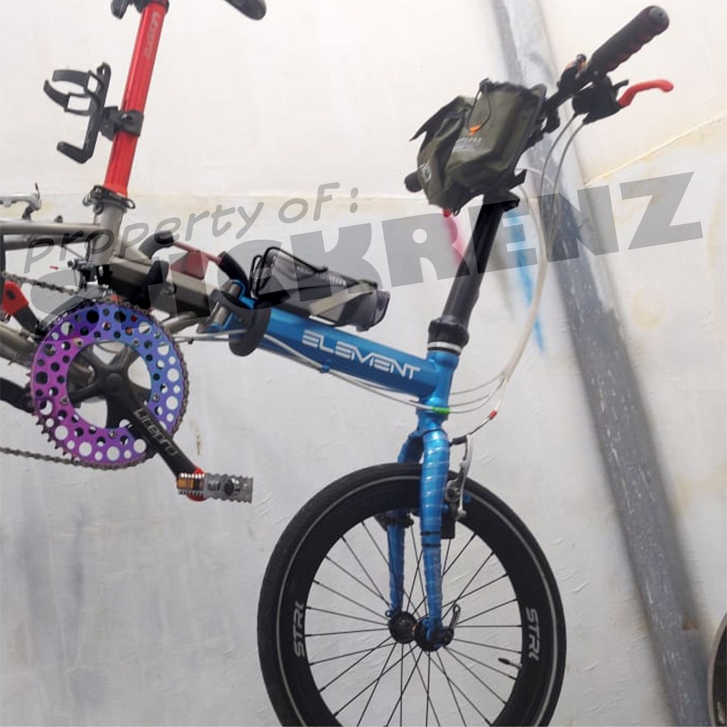 Cutting Sticker Stiker Frame Sepeda Lipat Element Troy 02 Custom