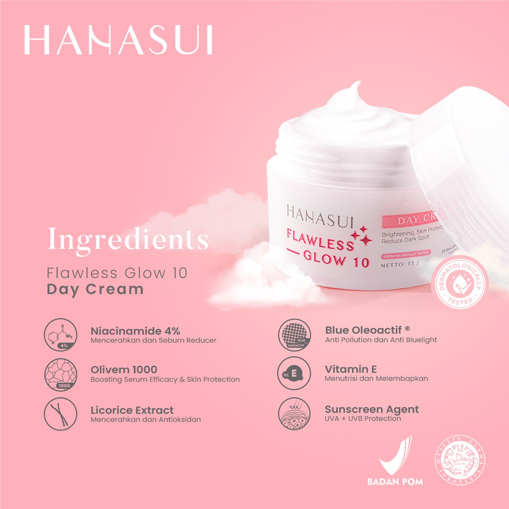 Paket Glow Hanasui Flawless Glow 10