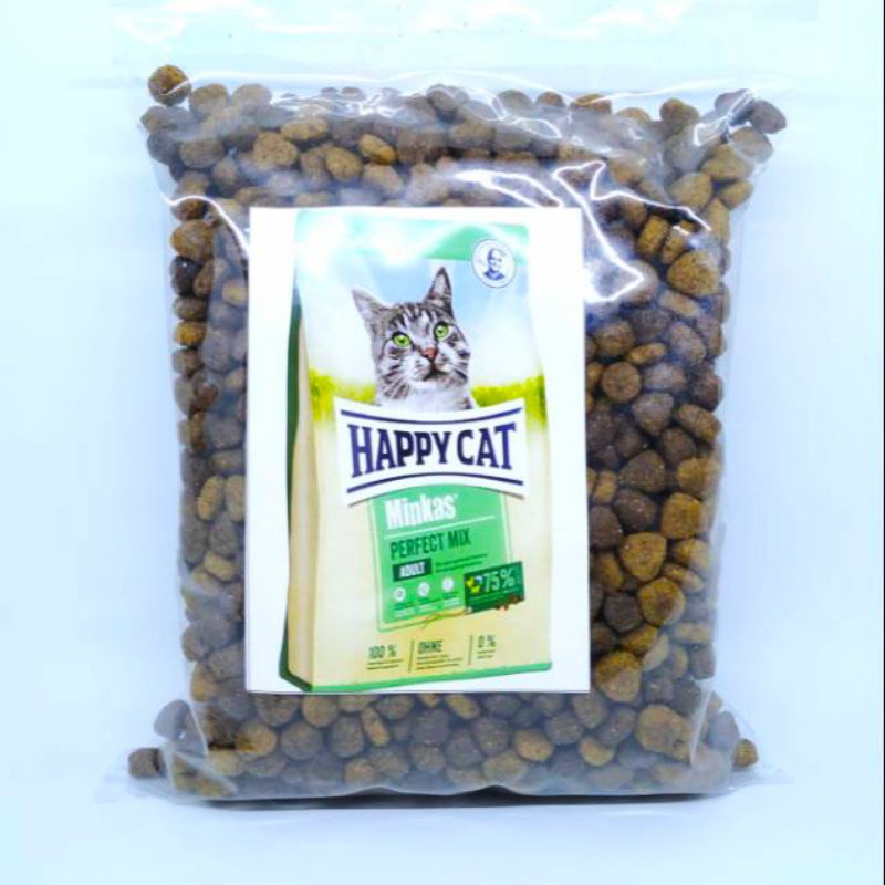 HAPPY CAT MINKAS ADULT MIX LAMB &amp; FISH 1KG REPACK CAT