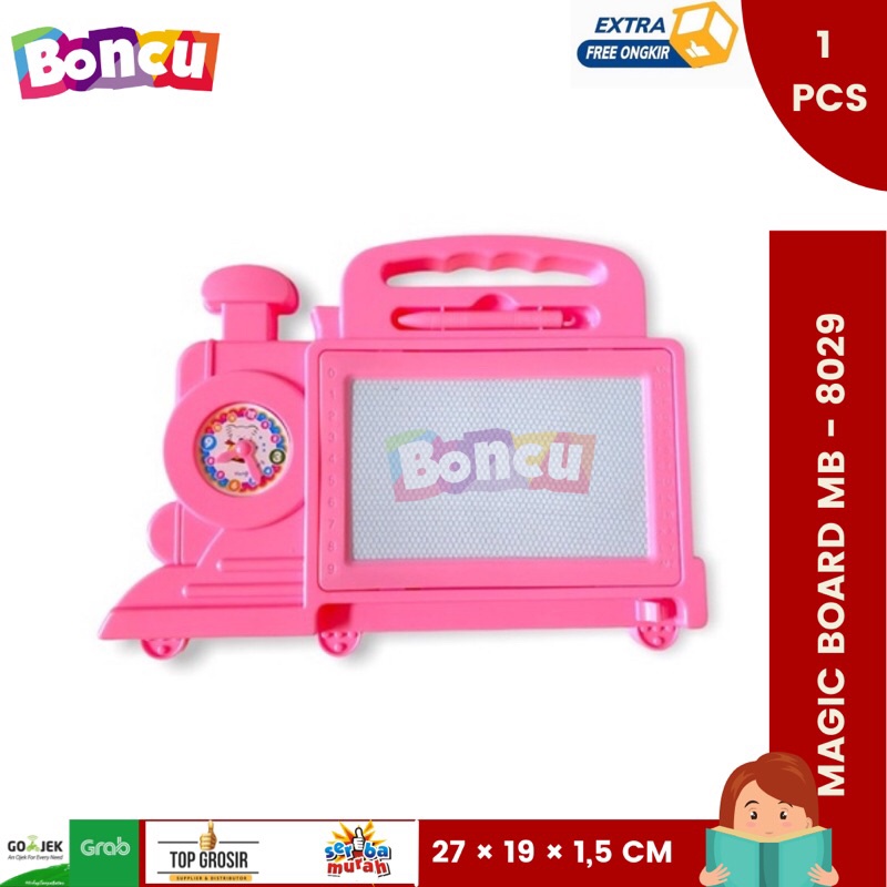 

Mainan Edukasi /Magic Board MB-8029 / Magnetic Drawing Board / Kereta 8029/Magic board Murah / Papan magnet BEST SELLER