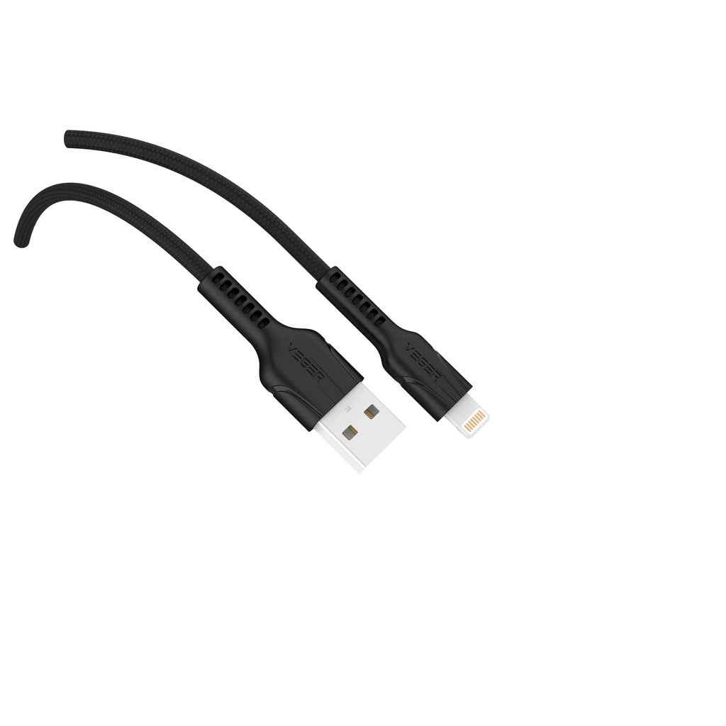 VEGER Durable Kabel Data Cable Lightning iPhone &amp; iPad VP-14 Fast Charging High Speed 1000mm