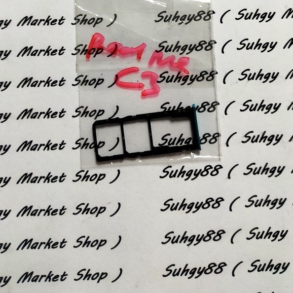 Simtray Sim Lock Handphone realme C3 Biru