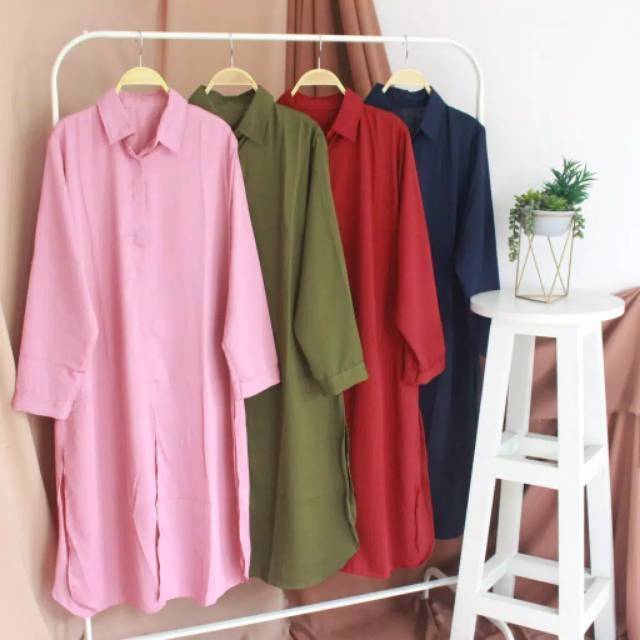 DINDA TUNIC POLOS BAHAN Cantik