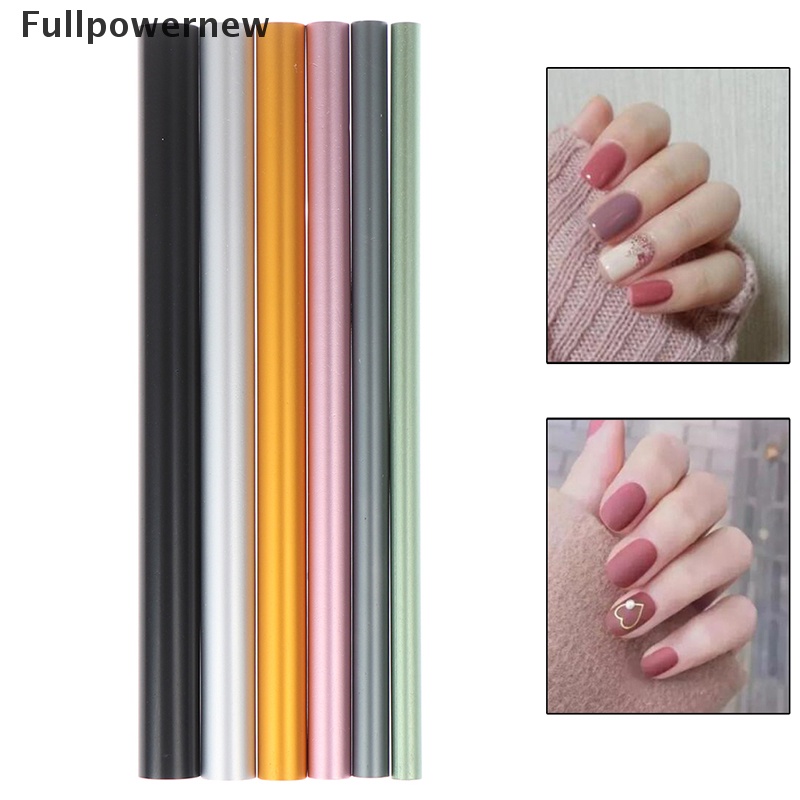 (FULL) 6pcs / Set Stik Tabung Lengkung Pembentuk Kuku Palsu Untuk nail Art / Manicure