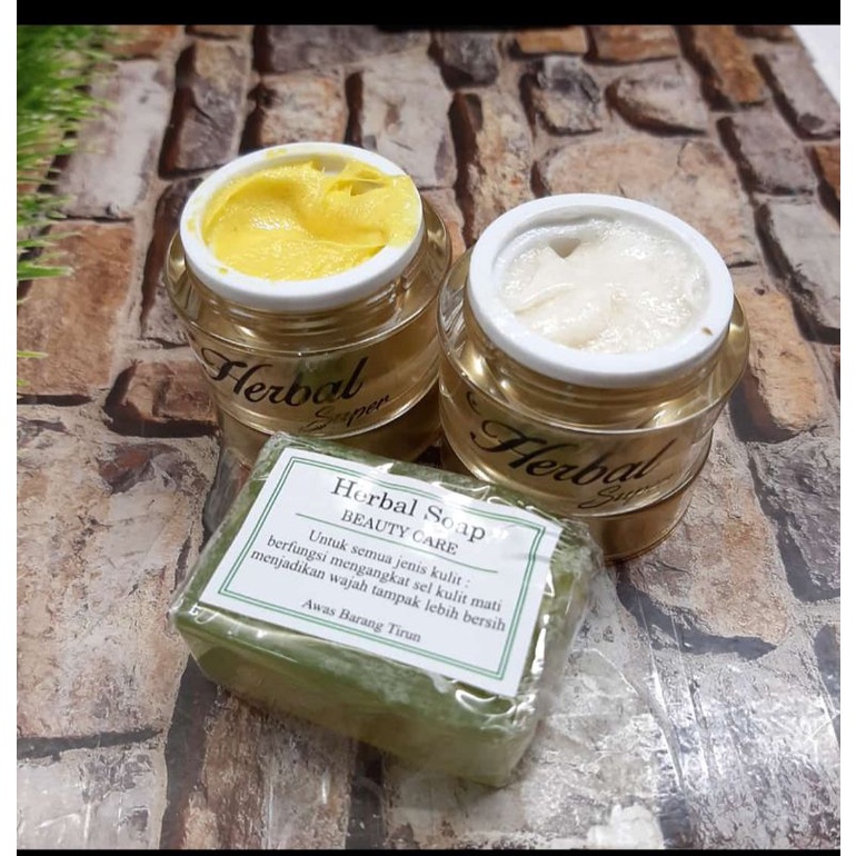 PAKET CREAM HERBAL SUPER POT KACA