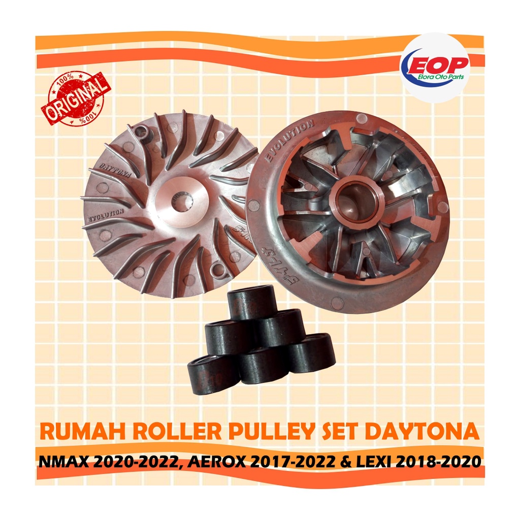 RUMAH ROLLER PULLEY SET NMAX AEROX LEXY DAYTONA 4934