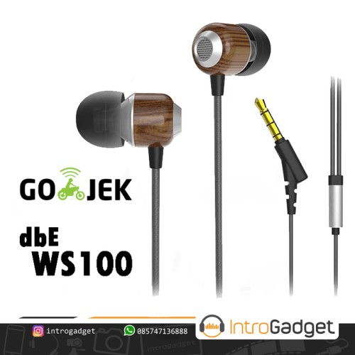 dbE Acoustics WS100 Wood Earphone with Microphone