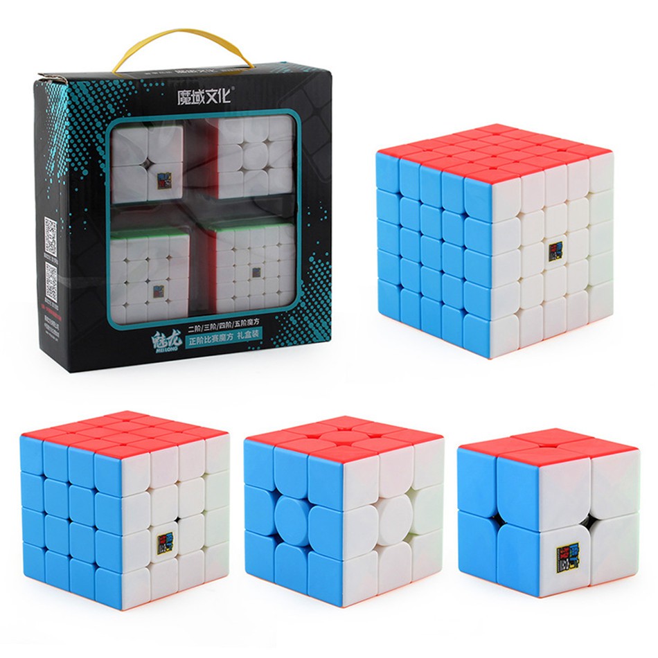 Jual Kubus Rubik/4Pcs /5Pcs/ Set Kubus Rubik Puzzle 2X2 3X3 4X4 5X5 Tanpa  Stiker Untuk Mengasah Otak | Shopee Indonesia