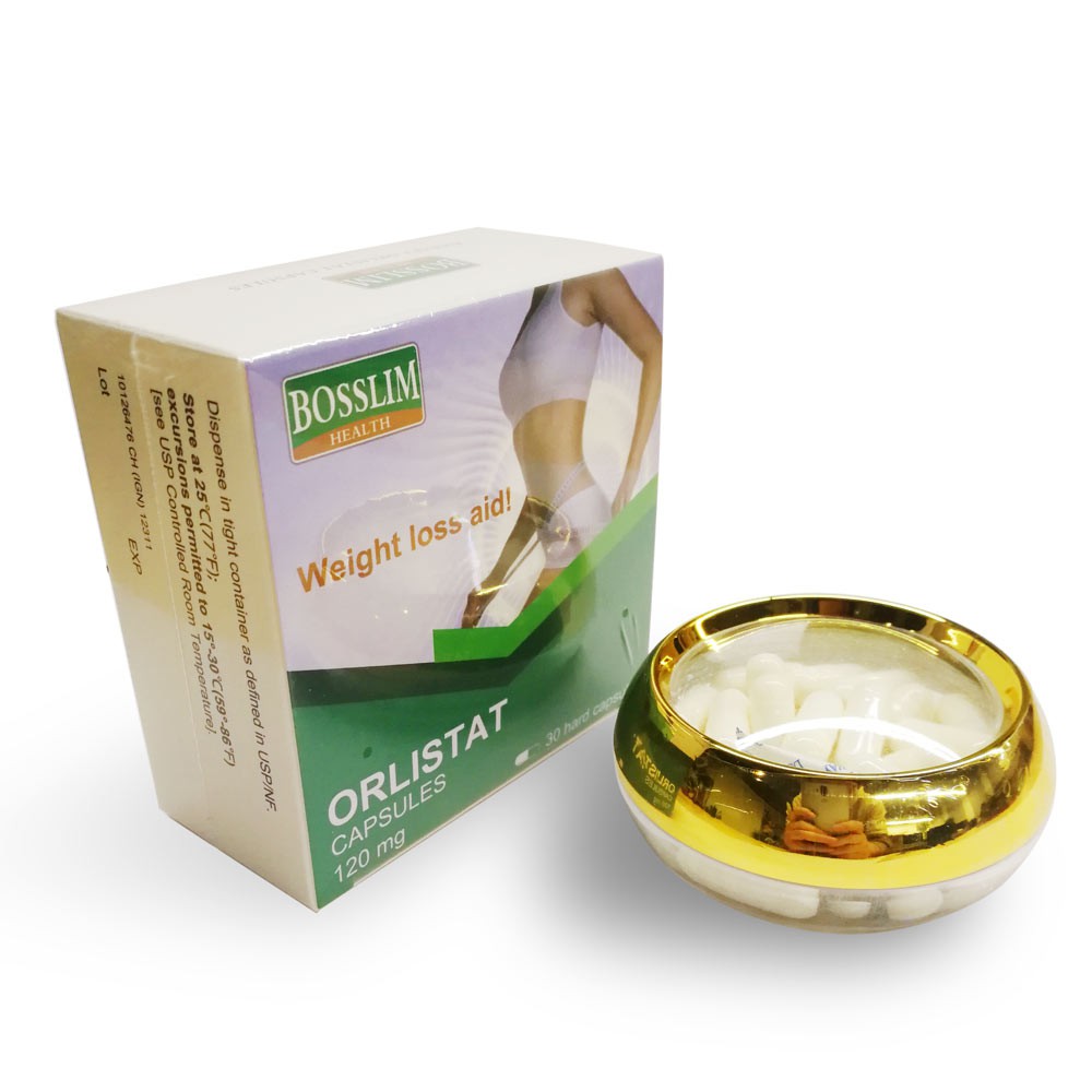 Bosslim Orlistat 120mg Obat Pelangsing Anti Gemuk Asli Menurunkan Berat Tubuh Fat Blocker 30 kapsul