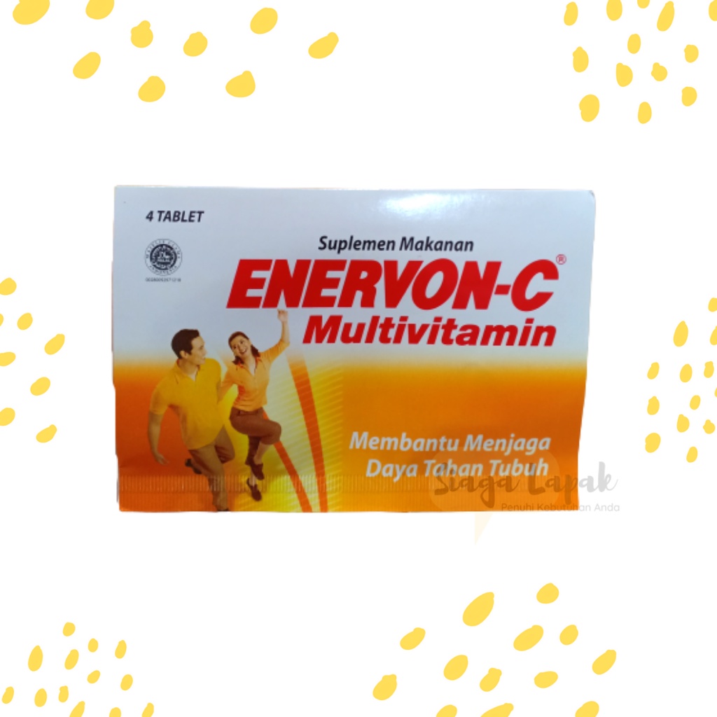 Enervon C 1 strip isi 4 tablet - Suplemen Makanan Multivitamin