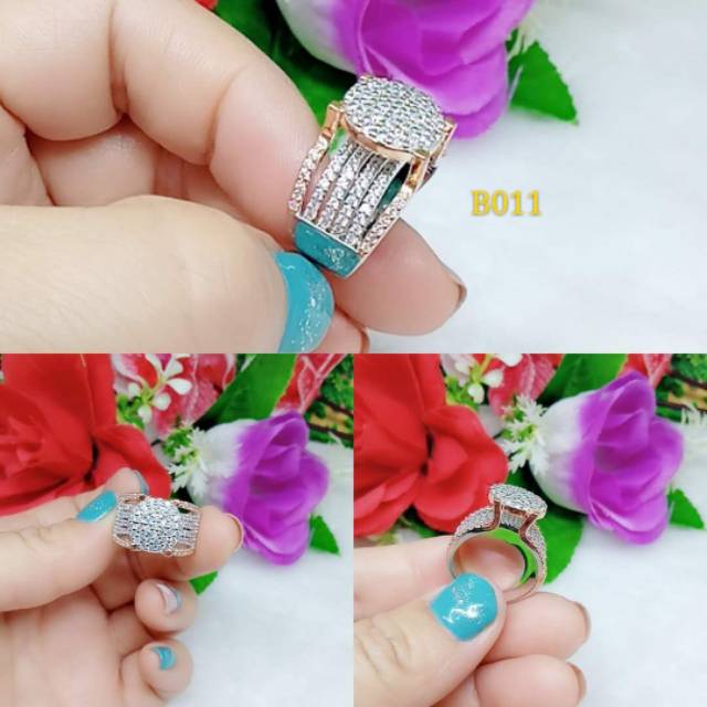 Cincin kombinasi Permata B010-013