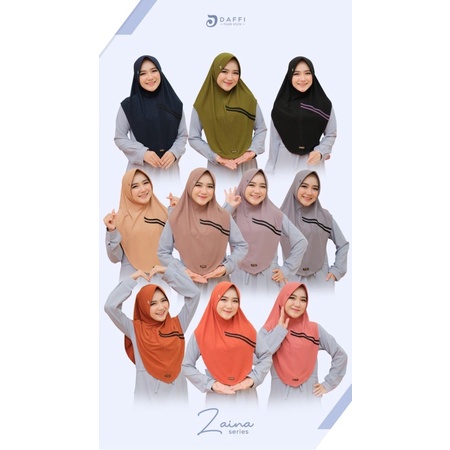 hijab jersy zaina hijab daffi