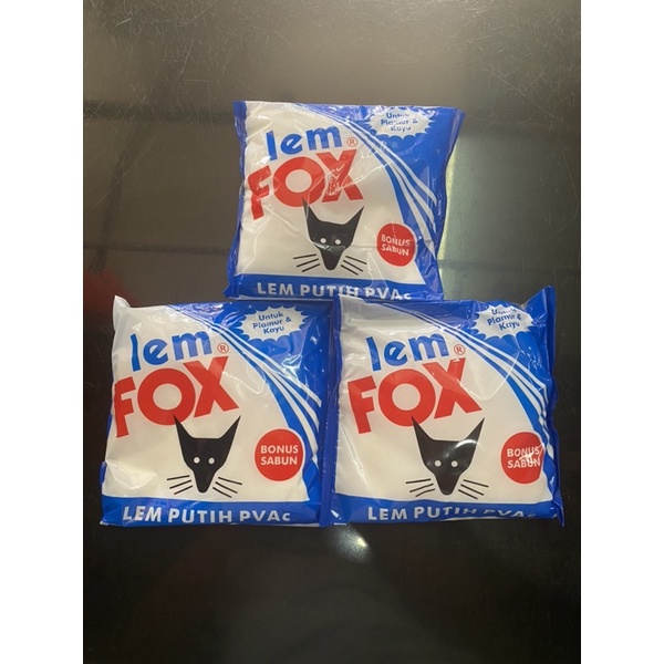 

Lem Fox Putih PVac / Lem fox kayu & plamur bungkus biru 600 Gram