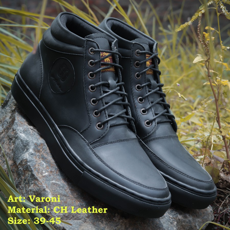 SEPATU BOOTS KULIT ASLI WIMAN VARONI ORIGINAL LIKE EXODOS
