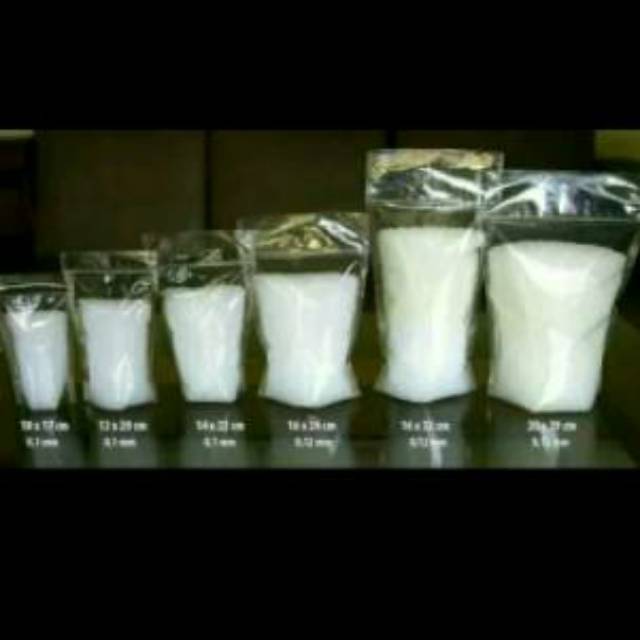 Plastik Standing Pouch 14x22 Seal Lebar STP (Isi 50 pcs)