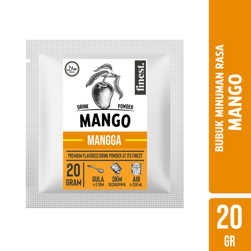 

Bubuk Minuman Rasa Mangga Drink Powder Kemasan Sachet 20 Gram