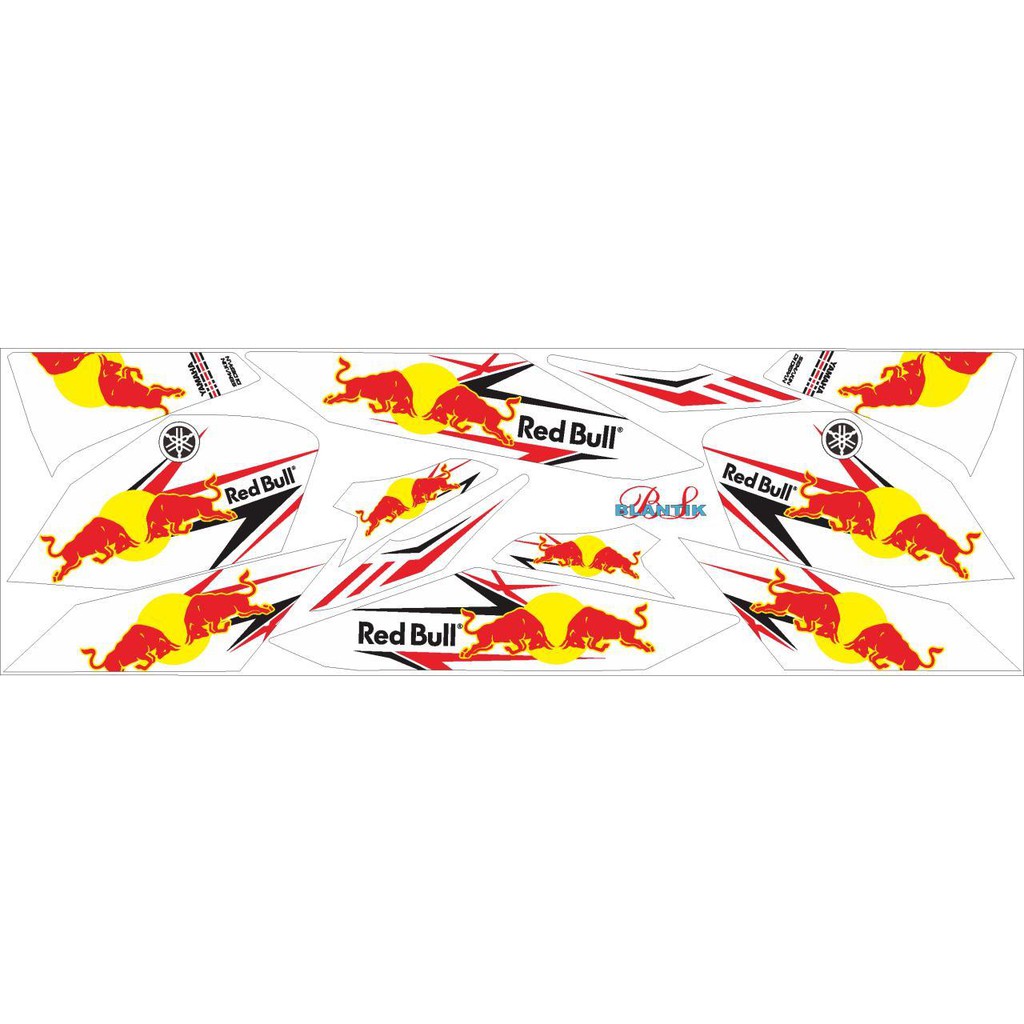 striping stiker decal New Vixion Advance NVA Redbull