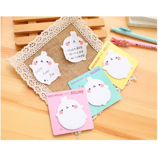 

Langsung Order Sticky notes bentuk potato rabbit isi 20 lembar Diskon