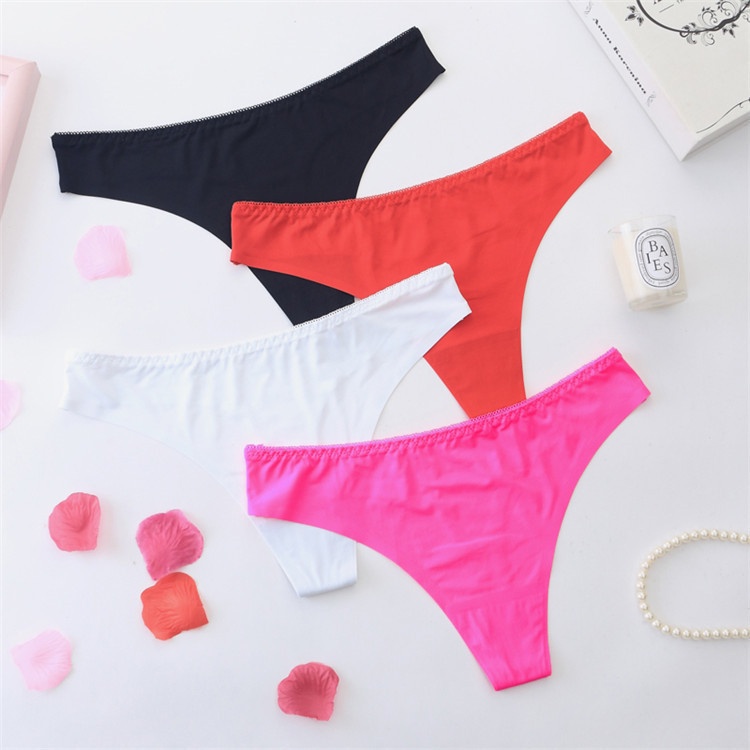 Celana Dalam Wanita Mulus Thong Tak terlihat G Sting Sexy Low Waist thong 3C167