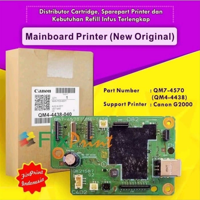 Original Mainboard Canon G2000 Board Motherboard Printer Pixma G-2000 FPJNew1345