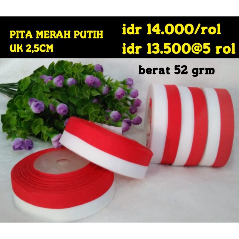 

pita merah putih uk 2,5 cm