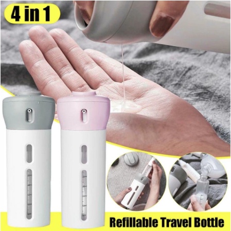 botol sabun dan lotion travel 4 In 1