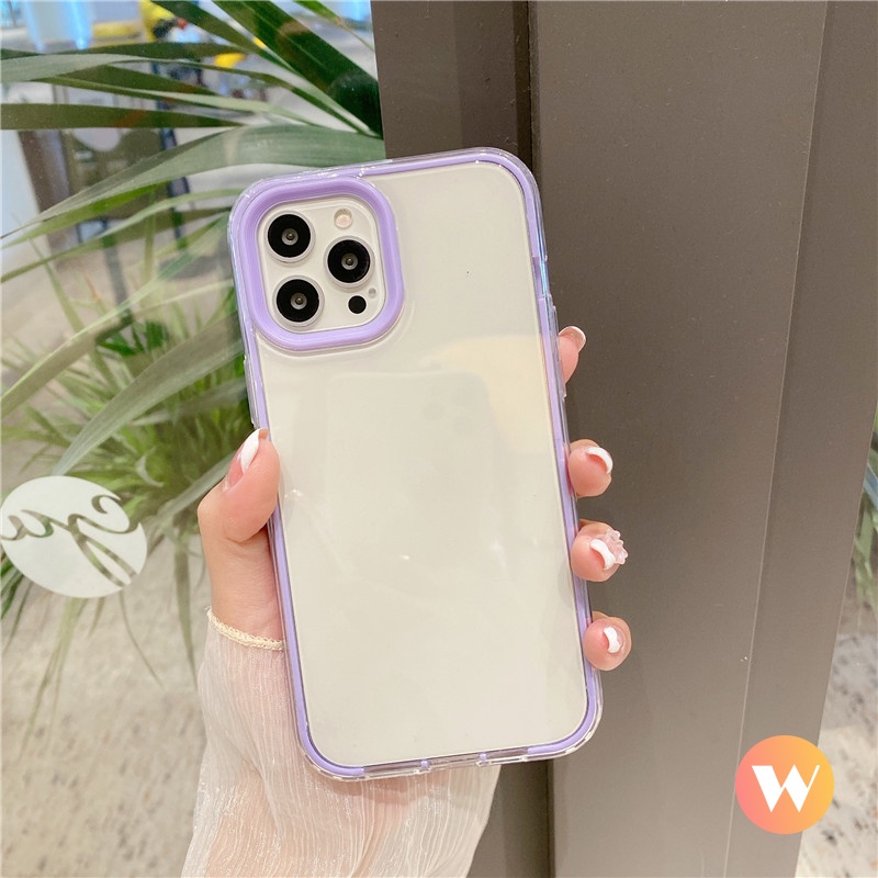 Soft Case Bumper TPU Bening Shockproof 3 in 1 Untuk Realme C25 C21Y C25s C12 C25 C11 C15 C20 C20A C11 2021 C3 Realme 6i 5 5s 5i