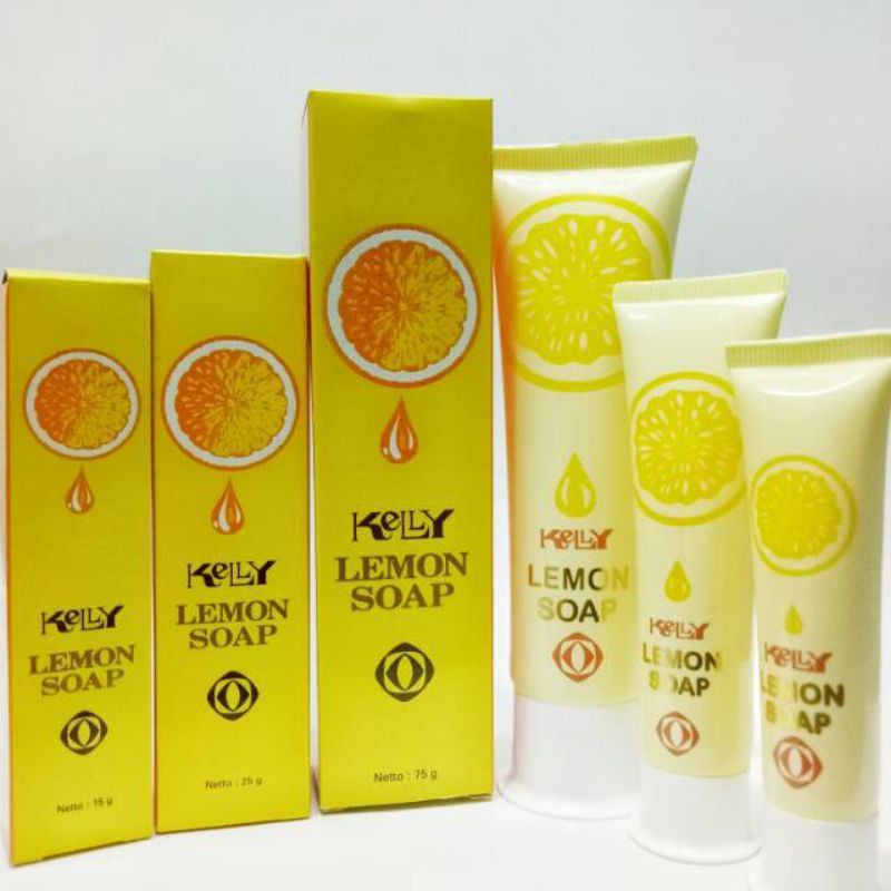 Kelly Lemon Soap/Sabun Wajah/15g/25g/75g