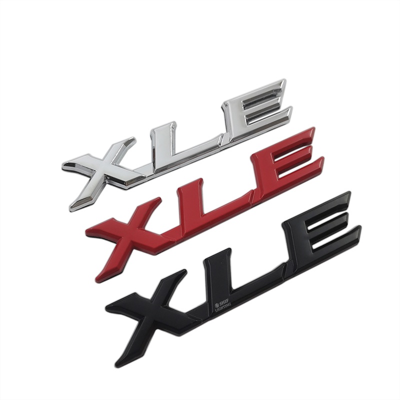 1pc Stiker Emblem Metal Motif Tulisan XLE Untuk Dekorasi Mobil TOYOTA XLE