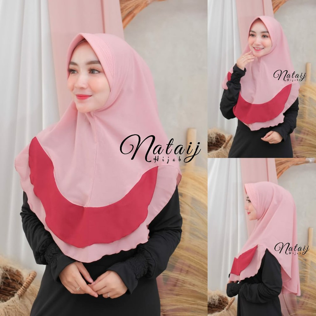 Khimar Ameera / Khimar Migi (Variasi 2 Warna) / Hijab Instan