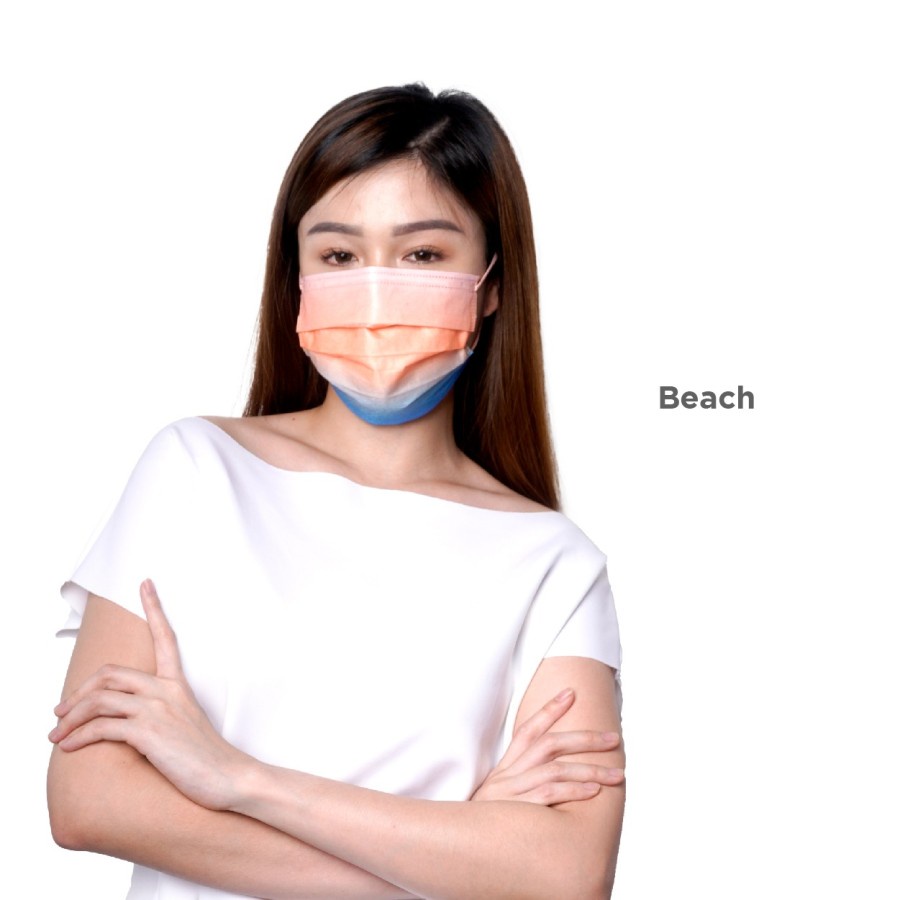 Vio Mask Vio 99 Spectrum Masker Medis 3 Ply Perbox Isi 10 - Beach