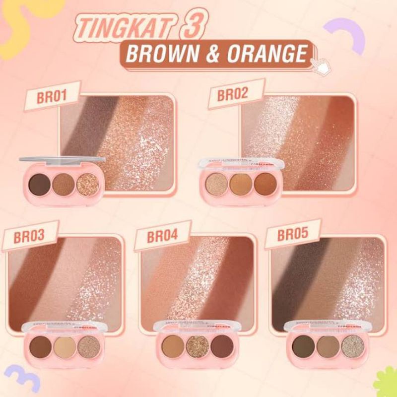 Pink Flash Eyeshadow Palletes 3 Warna PinkGame // Eyeshadow 3 warna // eyeshadow murah // eyeshadow 